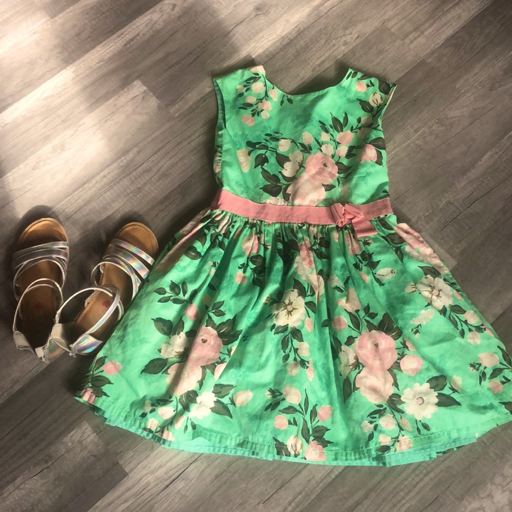 Carter’s Green Floral Dress